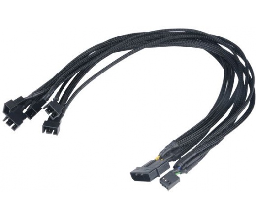 KAB AKASA - Flexa FP5 - 4 pin Molex - 5 x 4 pin PWM ventilátor 45cm