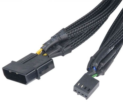 KAB AKASA - Flexa FP5 - 4 pin Molex - 5 x 4 pin PWM ventilátor 45cm