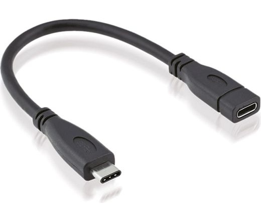 ROLINE Kábel USB 3.1 Type C Apa - Anya 0,2 m