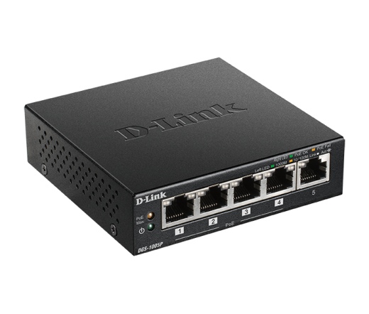 NET D-LINK DGS-1005D PoE 5 portos switch