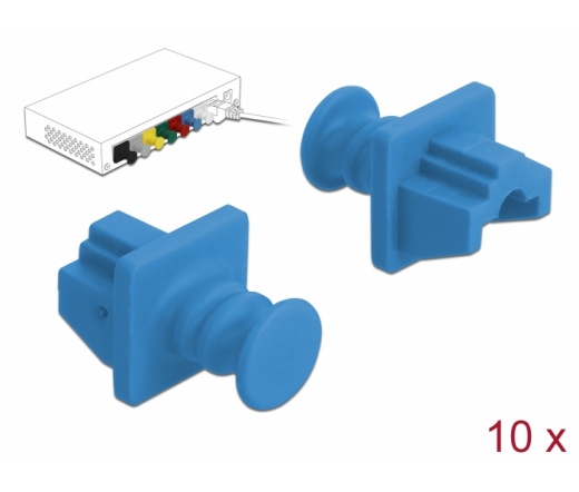 Delock Porvédő az RJ45 hüvely, 10 darab kék