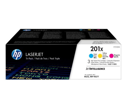 HP Toner 201X C/Y/M Triple Pack  (CF253XM)