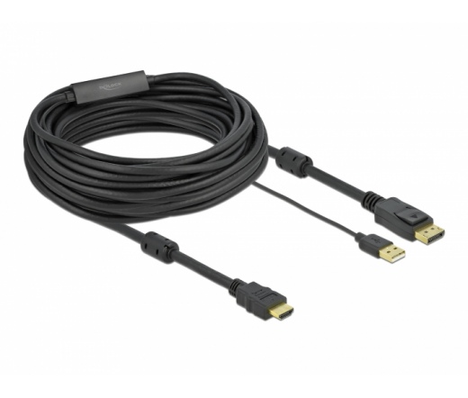 Delock HDMI A  DisplayPort-kábel 4K 30 Hz 10 m