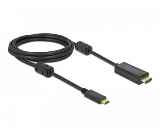 Delock Aktív USB Type-C - HDMI kábel (DP Alt Mode) 4K 60 Hz 2 méter hosszú