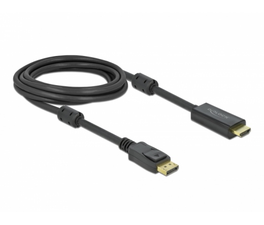 Delock Aktív DisplayPort 1.2 - HDMI kábel 4K 60 Hz 3 méter hosszú