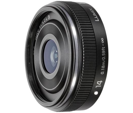 PANASONIC Fixed focus H-H014AE-K Lumix G pancake 14mm/f2,5 ASPH. Black