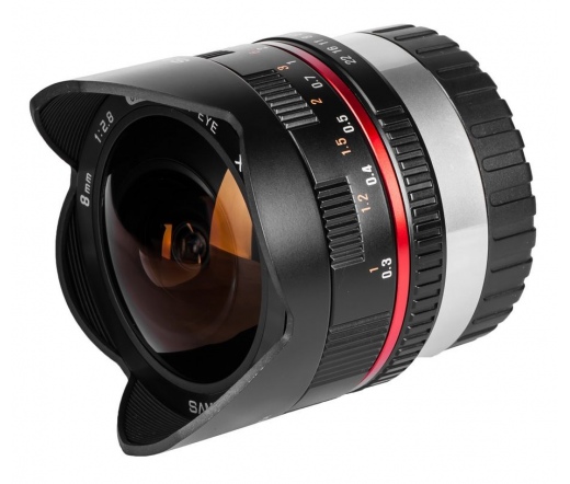 SAMYANG 8mm f/2.8 Fish-eye II (Canon M) Fekete