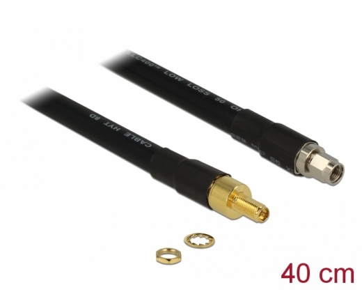 Delock Antenna Cable RP-SMA Plug > RP-SMA Jack CFD400 LLC400 0.4 m low loss (13012)