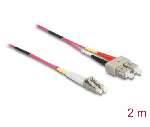 Delock Cable Optical Fiber LC / SC Multimode OM4 2 m