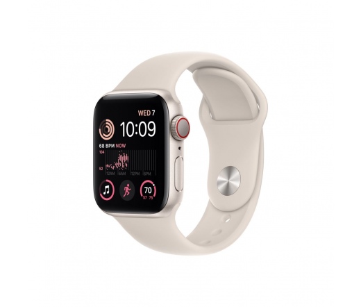 APPLE Watch SE (2022) 40mm GPS csillagfény alumíniumtok, csillagfény sportszíj