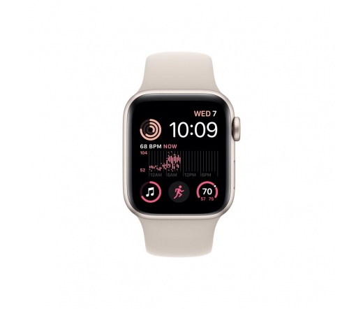 APPLE Watch SE (2022) 40mm GPS csillagfény alumíniumtok, csillagfény sportszíj