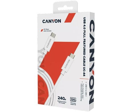 CANYON UC-44 USB4 Full Featured Cable 1m White