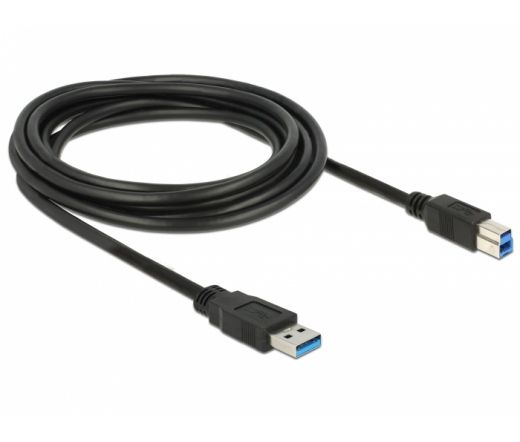 Delock Cable USB 3.0 Type-A male > USB 3.0 Type-B male 3m black