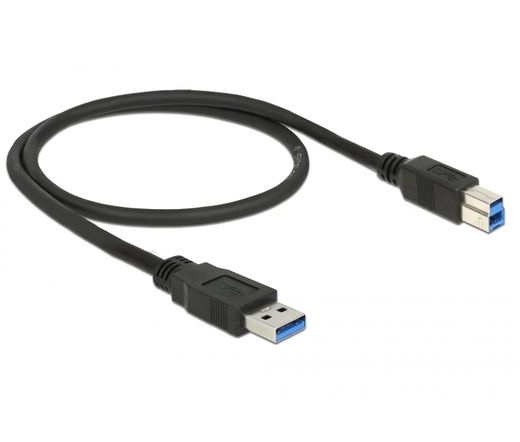 Delock Cable USB 3.0 Type-A male > USB 3.0 Type-B male 0.5 m black