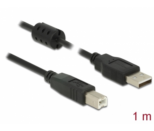 Delock Cable USB 2.0 Type-A male > USB 2.0 Type-B 1.0 black