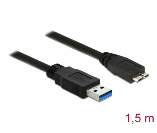 Delock Cable USB 3.0 Type-A male > USB 3.0 Type Micro-B male 1.5m black