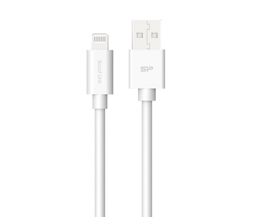 SILICON POWER LK15AL PVC USB-A - Lightning 1m 2.4A QC fehér