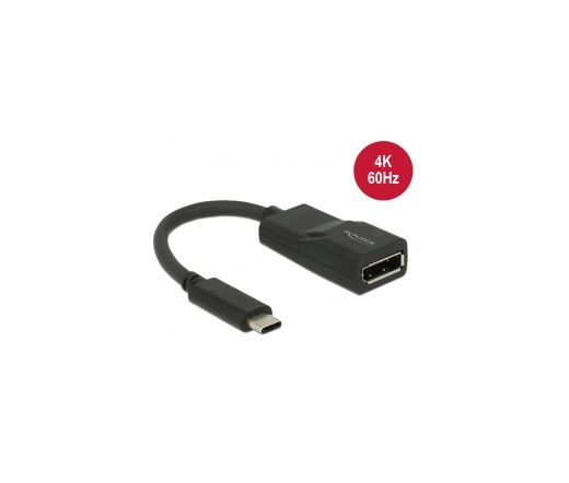 Delock Adapter USB Type-C csatlakozódugóval > Displayport csatlakozóhüvellyel