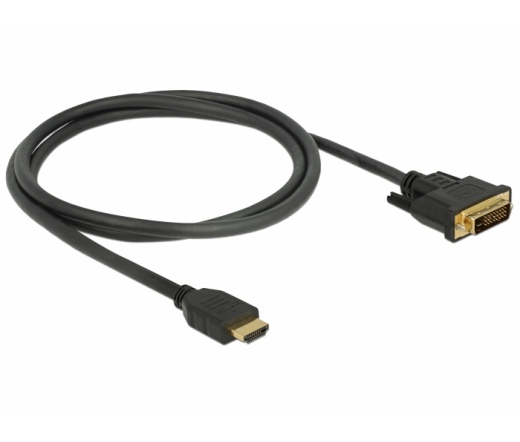 Delock HDMI to DVI 24+1 cable bidirectional 1 m