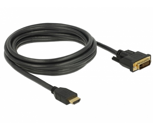 Delock HDMI - DVI 24+1 kétirányú kábel 3 m (3 év)