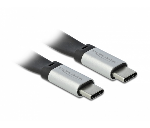 Delock USB 3.2 Gen 2 FPC lapos csík kábel USB Type-C - USB Type-C 22 cm PD 3 A E-Marker