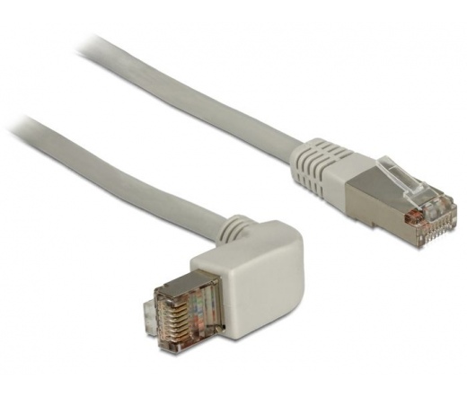 DELOCK RJ45 Cat.6A SSTP angled / straight 1.0 m (83645)