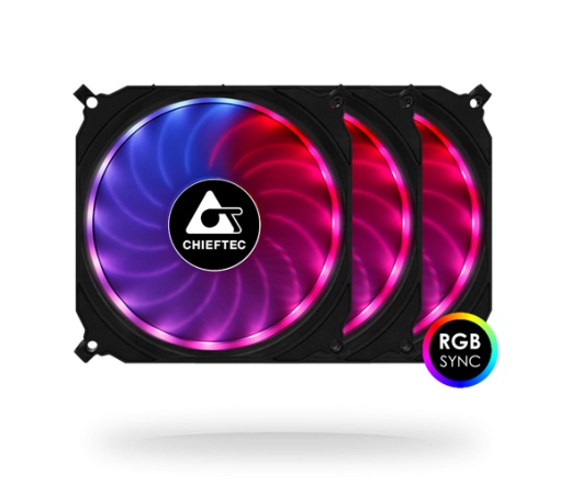 CHIEFTEC CF-3012-RGB 3x120mm Fan + Controller