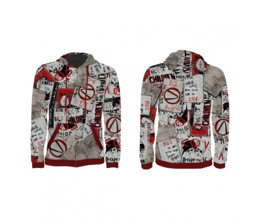 Hoodie Borderlands 3 "Propaganda" Cut & Sew Zipper Hoodie, S GE6519S