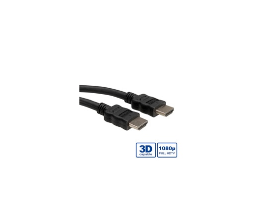 Kábel Roline Value  HDMI - HDMI High Speed HDMI with Ethernet  összekötő 10m v1.4