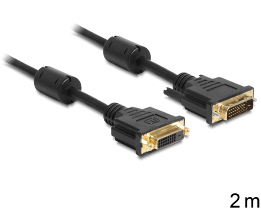 DELOCK Extension cable DVI 24+1 male -> female 2m