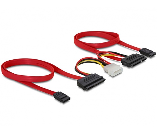 DELOCK SATA All-in-One cable for 2x HDD (84239)