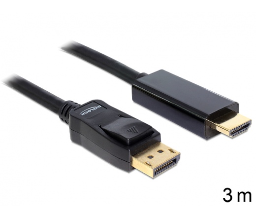 DELOCK Cable Displayport male -> HDMI male 3m (82435)