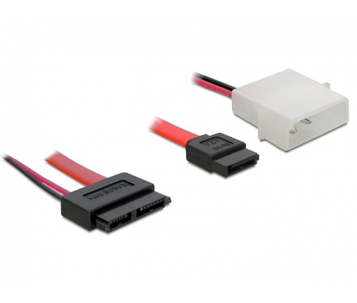 DELOCK Slimline SATA female -> 7Pin Sata + 2 Pin Power (84390)