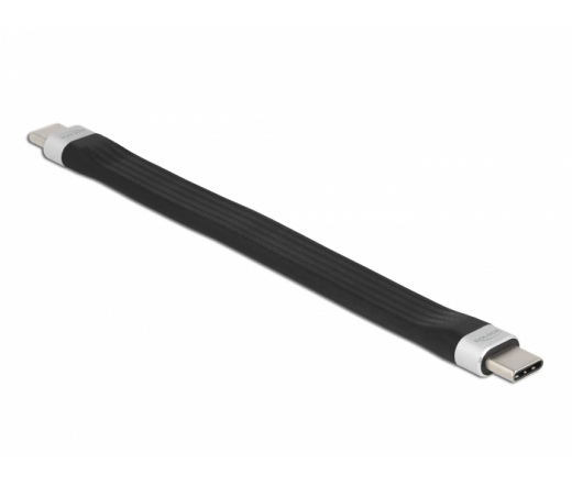 DELOCK USB 3.2 Gen 1 Type-C / Type-C FPC PD 3A lapos kábel 13,5cm E-Marker