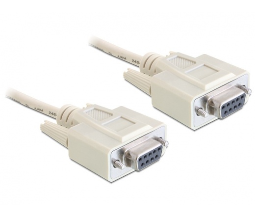 DELOCK Cable serial Null modem 9 pin female / female 5m (84250)