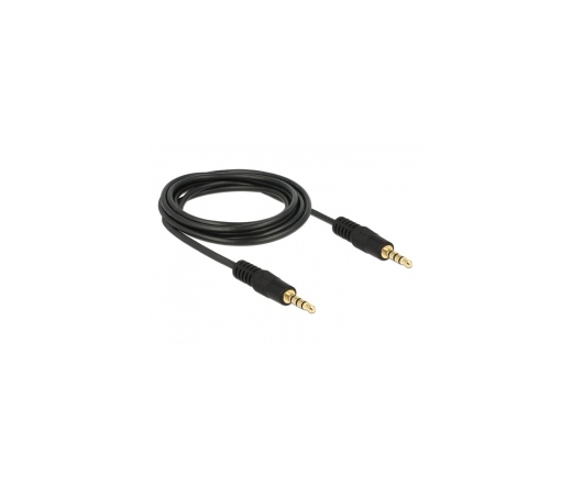 Delock Cable Stereo 3.5 mm 4 pin plug > plug 3 m