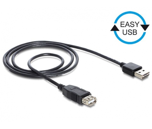 DELOCK Cable EASY-USB 2.0-A male -> USB 2.0-A female extension 2 m