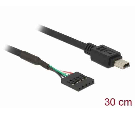 Delock Cable USB 2.0 pin header female > USB mini male 30 cm