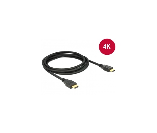 Delock Cable High Speed HDMI with Ethernet HDMI A male > HDMI A male 4K 2 m