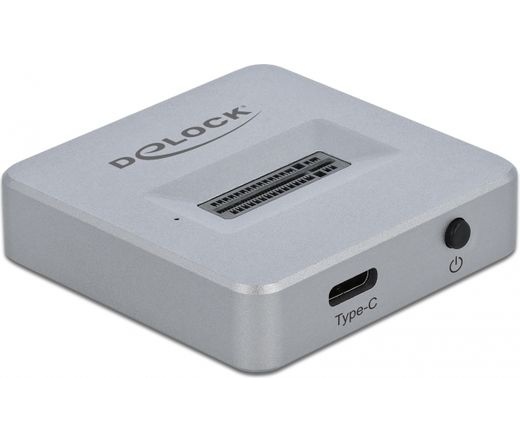 Delock 1-port USB-C M.2 NVME dokkoló szürke