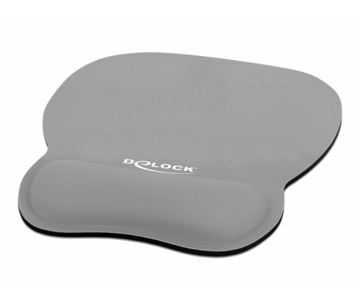 DELOCK ergonomikus egérpad csuklótámasszal szürke 245x206mm