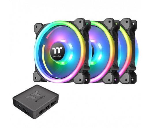 Thermaltake Riing Trio 14 RGB Radiator Fan TT Premium Edition 3 Pack/Fan/14025/PWM 500~1400rpm/Triple Riing/LED software