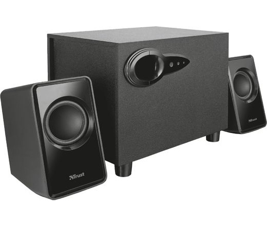 Trust Avora 2.1 Subwoofer Speaker Set jack 18W fekete hangszóró