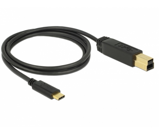 Delock USB 3.1 Gen 2 (10 Gbps) kábel Type-C a B-típusú 0,5 m