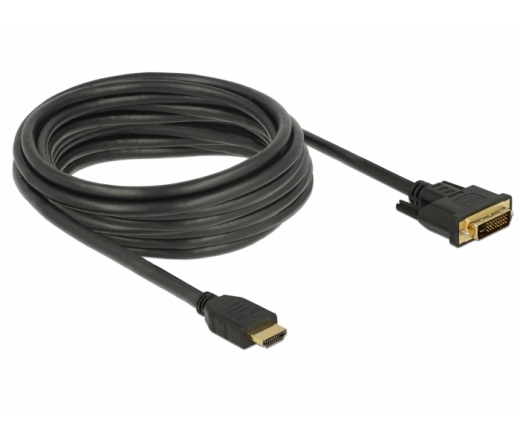 Delock HDMI - DVI 24+1 kétirányú kábel 5 m