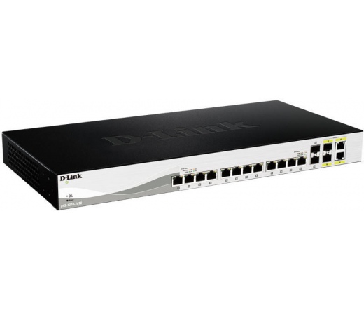 NET D-LINK DXS-1210-16TC 12-port 10GBASE-T and 2-port SFP+ Smart Switch and 2-port SFP/10G