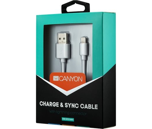 CANYON MFI-1 Lightning-USB-A 1m fehér