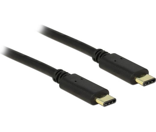 Delock Kábel USB Type-C™ 2.0 dugó > USBType-C 2.0 dugó 2,0 m fekete