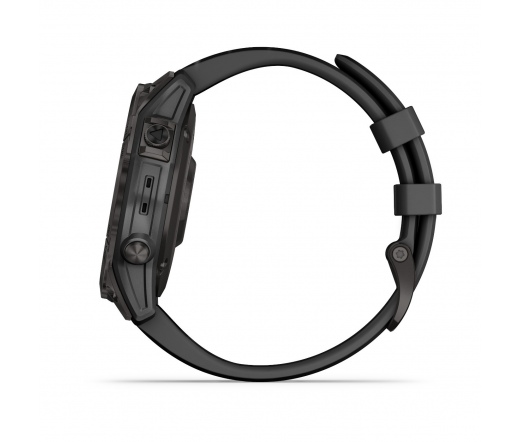 GARMIN Fenix 7 Sapphire Solar - Carbon Grey DLC Titanium with Black Band