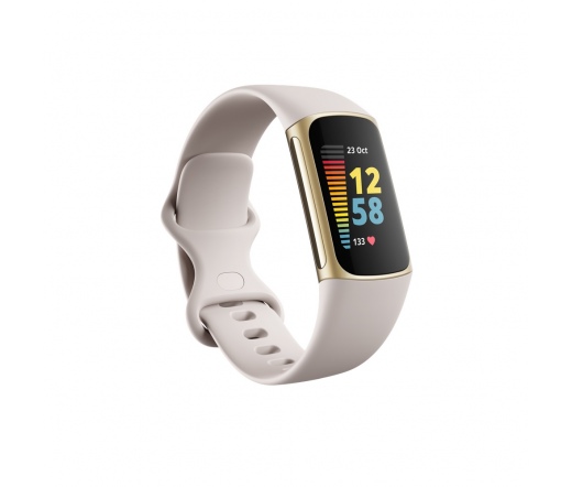 FITBIT Charge 5 - Lunar White / Soft Gold